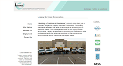 Desktop Screenshot of legacyservicescorp.com